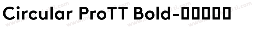 Circular ProTT Bold字体转换